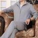 Men's Clothing Sports Suits Men's Large Size Dad's Suits Spring And Autumn Middle Aged Casual Sweatshirt Sportswear Two Piece Suit_viptrois.com