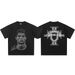 Cross-border 2025 C. Ronaldo Heavy-duty Short-sleeve T-shirt, 300g Direct-print, Unisex, American Retro Street Vintage_viptrois.com
