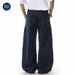 Muqiu Men's Clothing | American Street Retro Deconstruction Scimitar Casual Pants Men's Vibe Loose Straight Wide-leg Overalls_viptrois.com