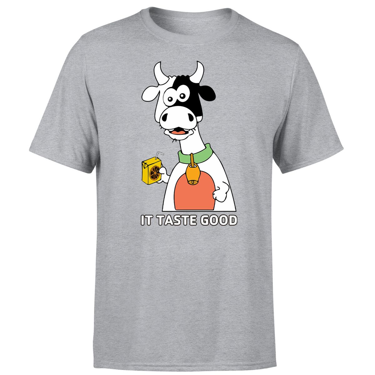 Funny Cow Graphic Unisex 100% Cotton T-shirt Mens Tees Top Its Taste Good Funny Saying Animal Lovers Tee._viptrois.com