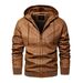 Men’s Vintage Washed Leather Jacket – Distressed Biker Style (Black, Blue, Yellow, S-XXXL)_viptrois.com