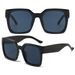 Dopamine Sunglasses For Women - UV400 Large Square Frame With Wide Legs (Trendy 2025 Design, Small Face Fit)_viptrois.com