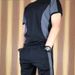 CT Summer Men's Short Sleeve T-Shirt Silk Thin 2025 New Trendy Brand Casual Set Fashion Ice Feel Clothing_viptrois.com