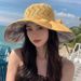 New Bow Children's Summer Colorful Glue Coating Hollow Cloth with Large Eaves Fashionable Sunshade Fisherman's Hat_viptrois.com