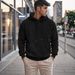 Men's Jacquard Double-Sided Velvet Hoodie – Premium Long Sleeve Sweatshirt (Grey/Black/Dark Brown/Apricot/Light Blue, Sizes S-XXXL)_viptrois.com