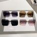 Women's Glasses square, slimming summer, new sun protection, Korean version, ins, internet celebrity, high end sunglasses_viptrois.com