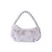 Women's Bags Autumn And Winter New Style Twisted Woven Versatile High End Plush Bag Simple Crossbody Handbag Female Fashion_viptrois.com