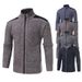 Loom Cross-Border Foreign Trade Autumn Winter Men's Fleece-Lined Thickened Knitted European And American Fashion Plus Size_viptrois.com