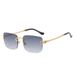 VOOTHOST New Rimless Rectangle Vintage Metal Sunglasses Fashion Frameless Tinted Glasses Shades For Women Men VB051_viptrois.com