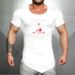 Foreign Trade Fitness Top, Slim-fitting Elastic Bottoming Shirt, Cotton Sweat-absorbing And Breathable Short-sleeved T-shirt, Bodybuilding_viptrois.com