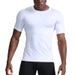 Men's Clothing Summer Breathable Quick Drying Sports Tights Basketball Training Running Fitness Clothes Men's Sports Tops Short Sleeved T Shirt_viptrois.com