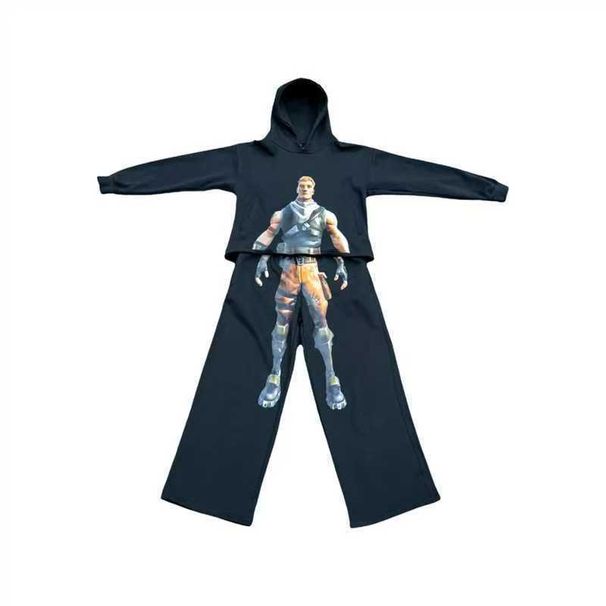 Men's Clothing New Autumn Sweatshirts Fashionable And Personalized Street Style Prints Unisex Casual Hooded Sweatshirt Suit Tops_viptrois.com