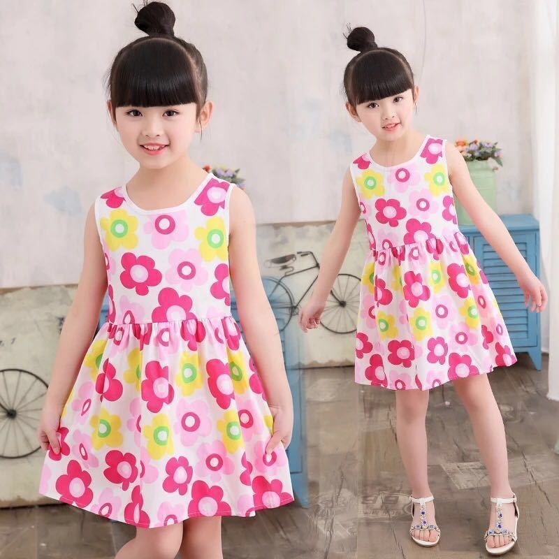 Girls Dress New Summer Korean Version Big Children's Clothing Little Girl Skirt Super Fashionable Princess Dress Trend_viptrois.com