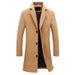 Loom Loom Cross-Border 9 Colors Single-Breasted Men's Woolen Coat Outwear In Stock Direct Shipping European And American Flat_viptrois.com