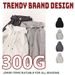Men's Clothing Men's American Style 300GSM Cotton Blend Zip-Up Hoodie With Stand Collar - Casual Streetwear Pullover For Fall & Winter_viptrois.com