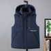 Men's Clothing Men's Winter Fleece Vest With Hood, Thickened Polyester, Loose Fit, Zip-Up Front (Black/Green/Blue/Pattern) - Sizes S To 8XL_viptrois.com