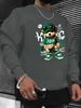 Men's Loose Casual Fashionable Cool Bear Pattern Printed Round Neck Long Sleeved Sweatshirt For Autumn And Winter_viptrois.com