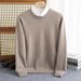 Pure 2024 Autumn Winter New Wool Men Round Neck Basic Sweater Business Casual Loose Cashmere Knitwear Dropshipping_viptrois.com