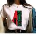 Camiseta Palestina Para Mujeres Impresión Personalizada Algodón De Manga Corta_viptrois.com