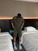 Plus Size Men's Fashion Brand Complete Personality Zipper Design Cool High-end Sports Short Sleeve Shorts Set_viptrois.com