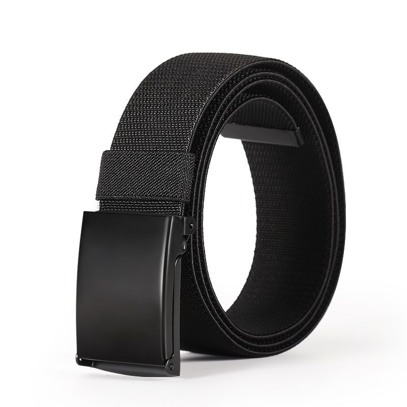 Men's Belts Casual Pants Belt Braided Elastic Belt Middle Aged Youth Canvas Tactical Belt_viptrois.com
