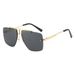 Frameless double beam gradiet suglasses with polygoal cut edges, tredy fashioable suglasses, ad cocave shaped_viptrois.com