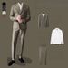Men's Clothing casual suits slim suits for work light business jackets best man clothing wedding dresses_viptrois.com