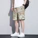 2025 Summer New Ethnic Style Men's Casual Patterned Shorts, Beach Pants, Trendy Brand Summer Large Size Mid-length Pants_viptrois.com