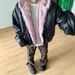 Unisex Faux Fur-Trimmed PU Puffer Jacket – Oversized British-Inspired Winter Coat With Plush Lining & Heavyweight Insulation (Street Luxe Edition)_viptrois.com