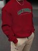 Men's Loose Casual Fashion Classic California Letter Pattern Printed Round Neck Long Sleeved Sportswear For Autumn And Winter_viptrois.com