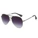 Qianai 2023 New Fashion Half-Frame Aviator Korean Style Personality Pilot UV Protection Sunglasses_viptrois.com