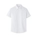 Summer Ice Silk Dark Pattern Printed Short Sleeve For Men, Business Casual Turn-down Collar Non-Iron Thin Shirt In Royal_viptrois.com