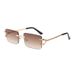 Men's Sunglasses New Trimmed Frameless Glasses Characteristic Devil Claw Frame Sunglasses Fashionable And Colorful Eye Catching Sunshade Sunglasses_viptrois.com