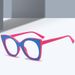 Women's Eyewear Frames Personalized Cat Eye Anti Blue Light Glasses For Women High End Internet Celebrities Autumn New Large Frame Flat Glasses_viptrois.com