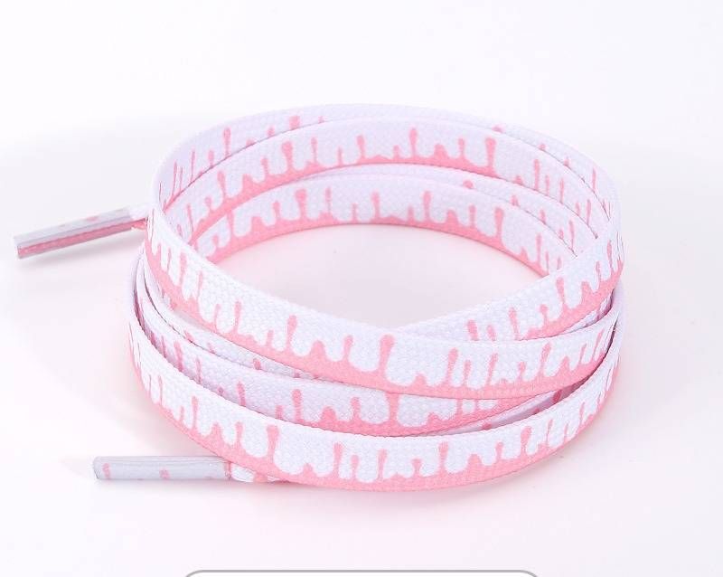 Orange Gradient Tie-Dye Shoelaces For Sneakers & Casual Shoes - 0.8cm Wide Soft Laces For AF1, AJ1, And More (80cm-160cm)_viptrois.com