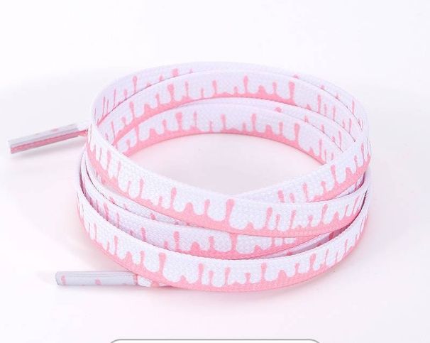 Orange Gradient Tie-Dye Shoelaces For Sneakers & Casual Shoes - 0.8cm Wide Soft Laces For AF1, AJ1, And More (80cm-160cm)_viptrois.com