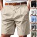 Men's Clothing Men's Loose Straight Leg Shorts Breathable Linen Summer Beachwear Five Point Design For Formal & Casual_viptrois.com