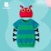 0 3 Years Old Baby Summer New Short Sleeved Cartoon Shape Baby Clothes Caterpillar Shape With Hood Top_viptrois.com