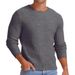 Minimalist Crewneck Sweater – Solid Color Casual Knit Pullover For Men (8 Colors, S-XXXL)_viptrois.com