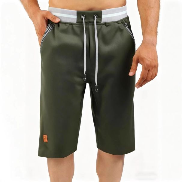 Men's Clothing Loose Fitting Shorts Casual Athletic Capri Pants Quick-Dry Cargo Shorts – Lightweight Polyester Utility Pants With Drawstring Waist_viptrois.com