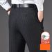 Autumn And Winter Woolen Velvet Trousers Men's Straight Thickened Trousers Loose Straight Business Casual Black Non Iron Suit Trousers Men_viptrois.com