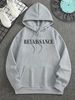 Men's Autumn And Winter Casual Fashion Loose Hooded Sweatshirt Angel Letter Print Warm Long Sleeved Pullover_viptrois.com