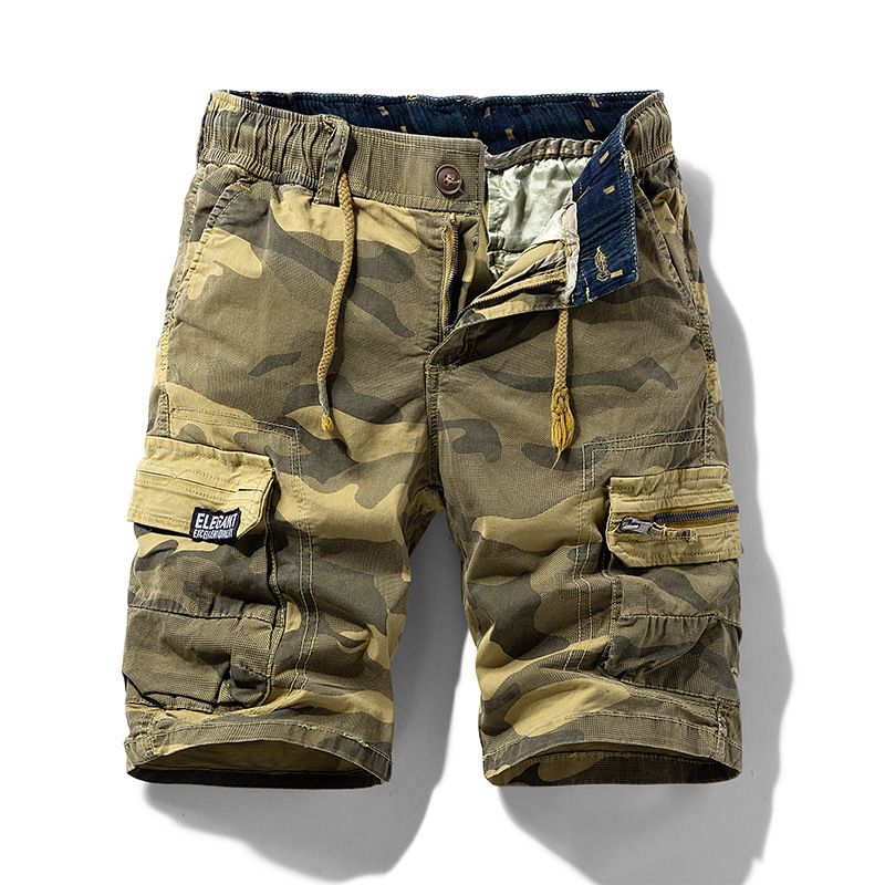 Men's New Summer Camouflage American-style Street Outdoor Work Pants With Stretch Fabric_viptrois.com