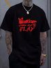 NEW LIMITED Come Out To Play Quote T-Shirt Homme Versatile Designer Clothes Soft Graphic Streetwear Unisex Fashion Breathable Stylish Slightly_viptrois.com