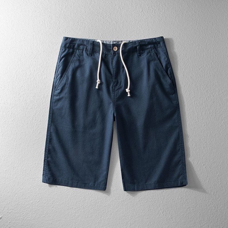 Men's Clothing Summer And Autumn Men's Linen Shorts Cotton And Linen Men's Loose Solid Color Casual Pants Thin Linen Five Point Pants_viptrois.com