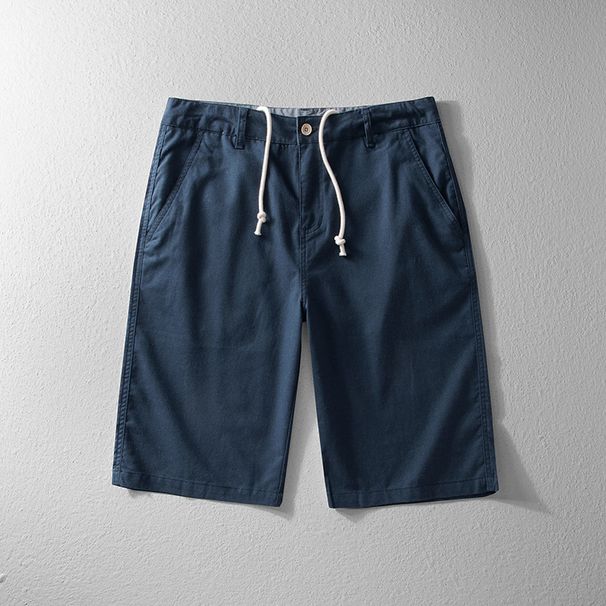 Men's Clothing Summer And Autumn Men's Linen Shorts Cotton And Linen Men's Loose Solid Color Casual Pants Thin Linen Five Point Pants_viptrois.com