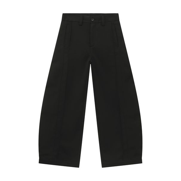 Men's Clothing Korean Style Solid Color Minimalist Wide Leg Pleated Curved Casual Trousers Versatile Everyday Fashion_viptrois.com