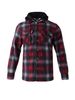 Men's European Size Sweater Jacket Teen Striped Checked Hoodie Winter Fleece_viptrois.com