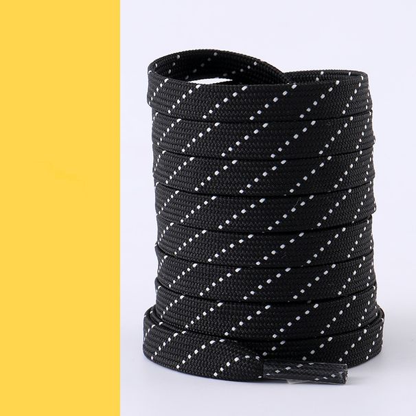 Shoe Accessories sports shoelaces 8MM black and white cross color basketball casual board shoes flat running shoelaces rope a pair_viptrois.com