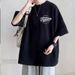 2025 Loose Short-sleeved T-shirt, Round Neck, Printed, Versatile, Large Size, Men's Clothing_viptrois.com